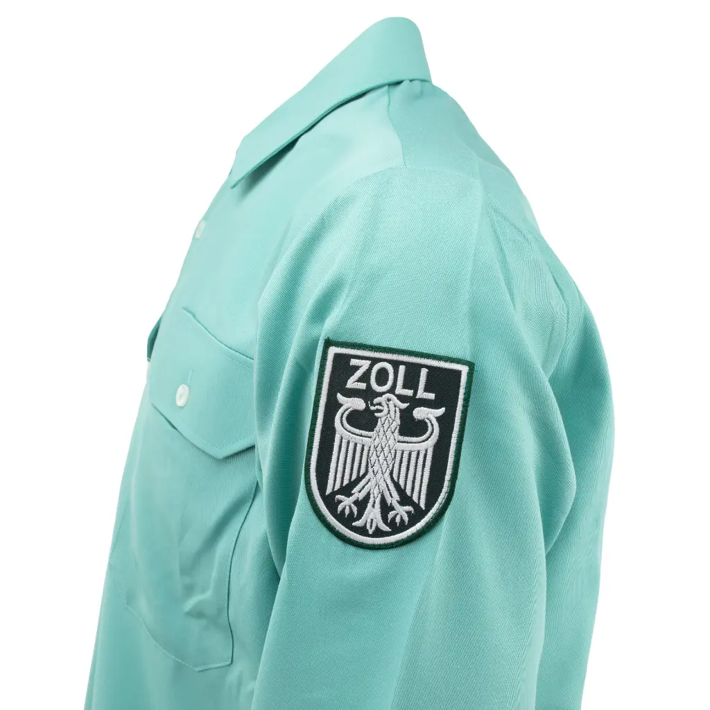 German Customs Longsleeve Shirt with Zoll Patch | Mint Green
